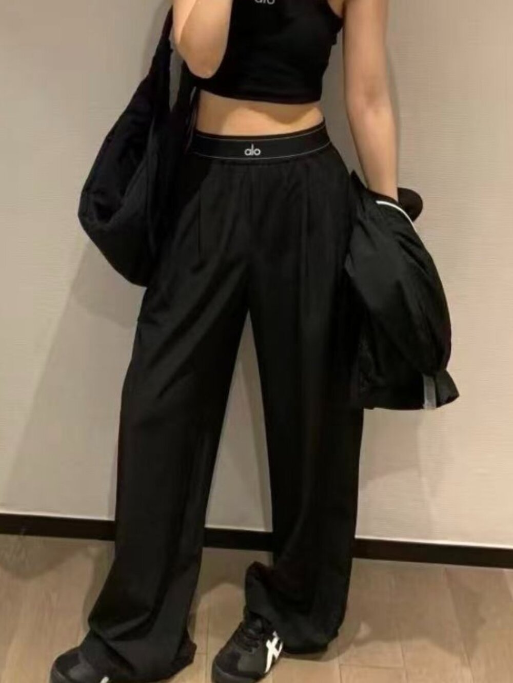 NWT🖤ALO Yoga Suit Up Black Pants🧘♀️(Regular)Leg-Lengthening Work/Casual